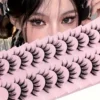 10 pares de pestañas postizas Deluxe C Curl, juego de pestañas de Manga y Cosplay de longitud múltiple, par de pestañas postizas naturales a dobladas